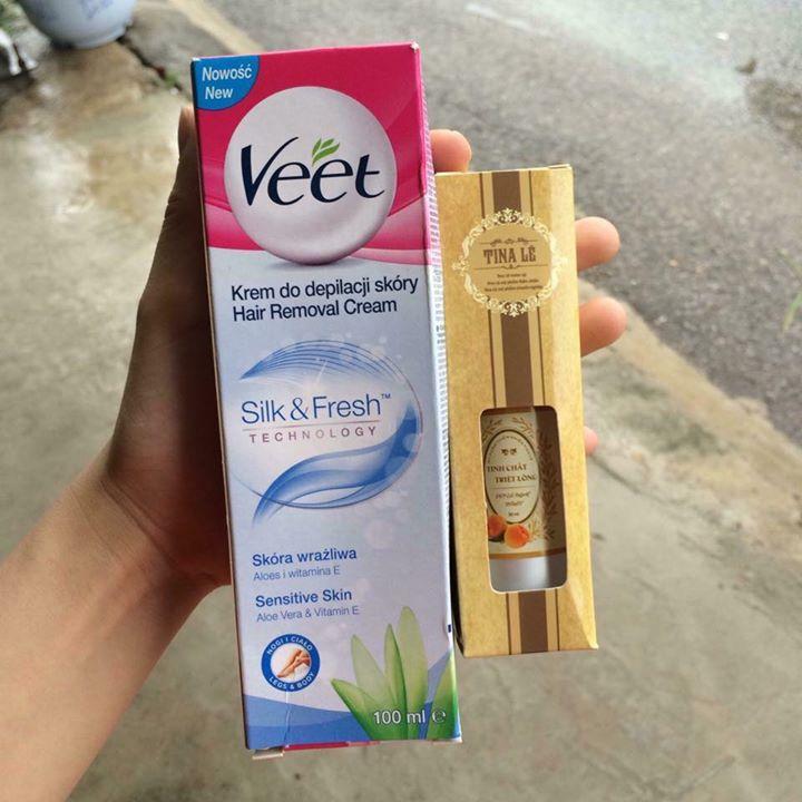 Combo tẩy lông tận gốc và tinh chất triệt lông Thái lan