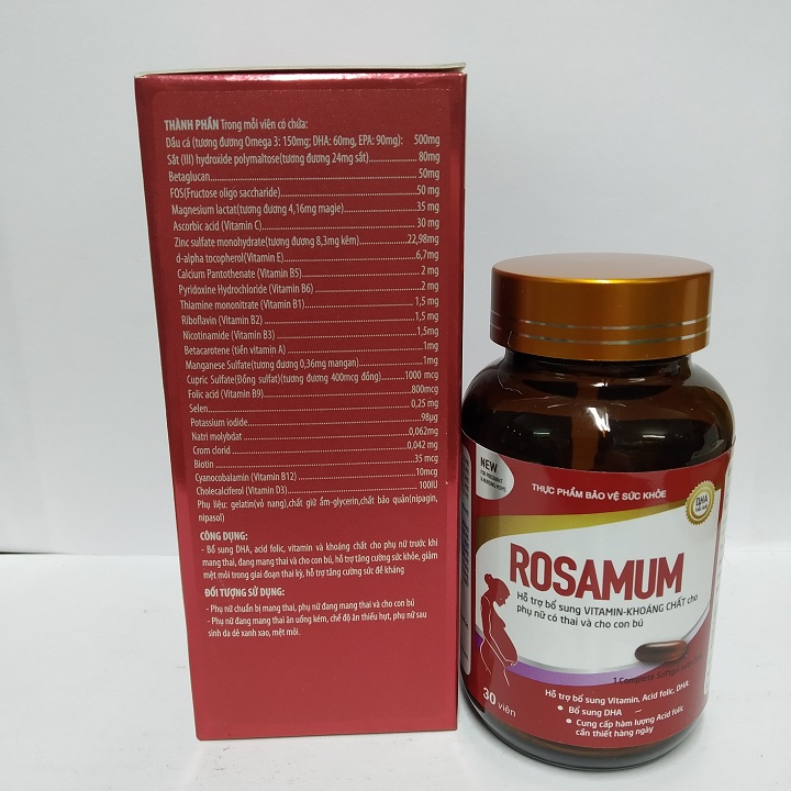 Rosamum Vitamin và khoáng chất cho bà bầu