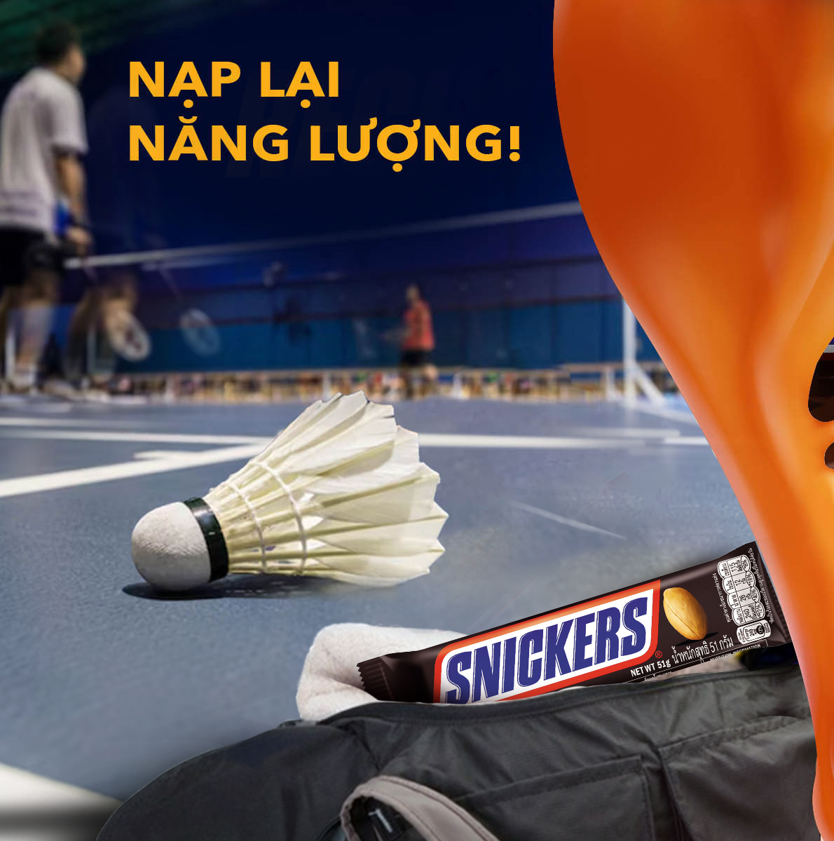 Kẹo Sô Cô La Snickers thanh 51g