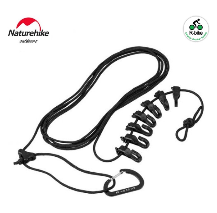 Dây treo đồ dã ngoại đa năng dài 4.3m naturehike nh19pj040