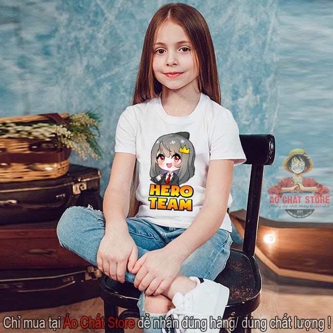Áo thun sammy đào siêu cute | áo hero team sammy đào cho bé gái siêu đẹp mc27 | áo chất store