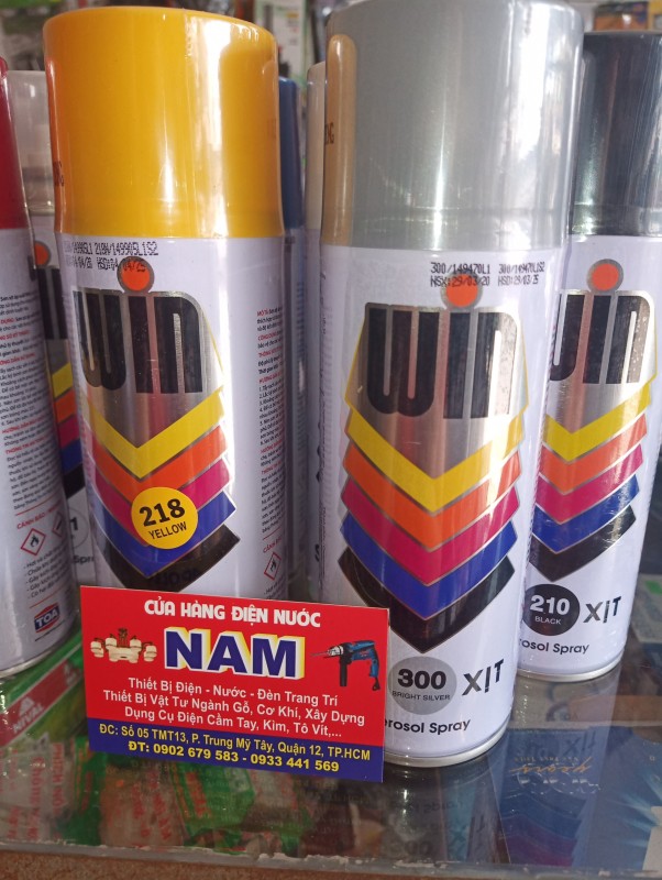 1 bình Sơn xịt Win dung tích 400ml (chọn màu theo thuộc tính)