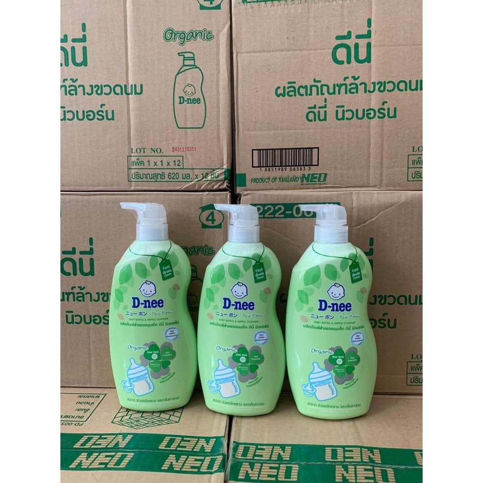 Combo 2 chai rửa bình sữa Dnee cho bé 650ml/chai