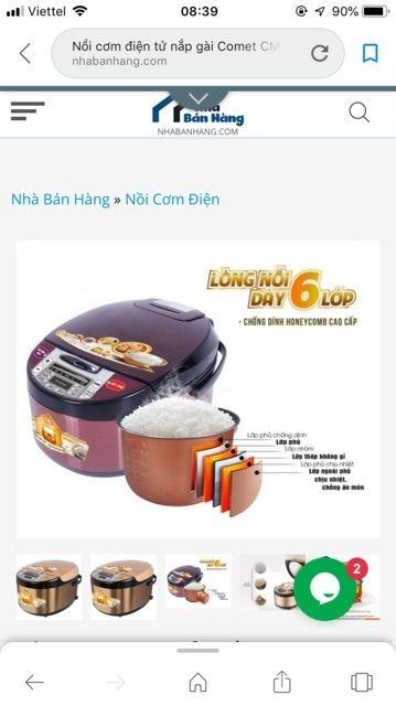 NỒI CƠM ĐIỆN TỬ COMET GIẢM 140K !!!