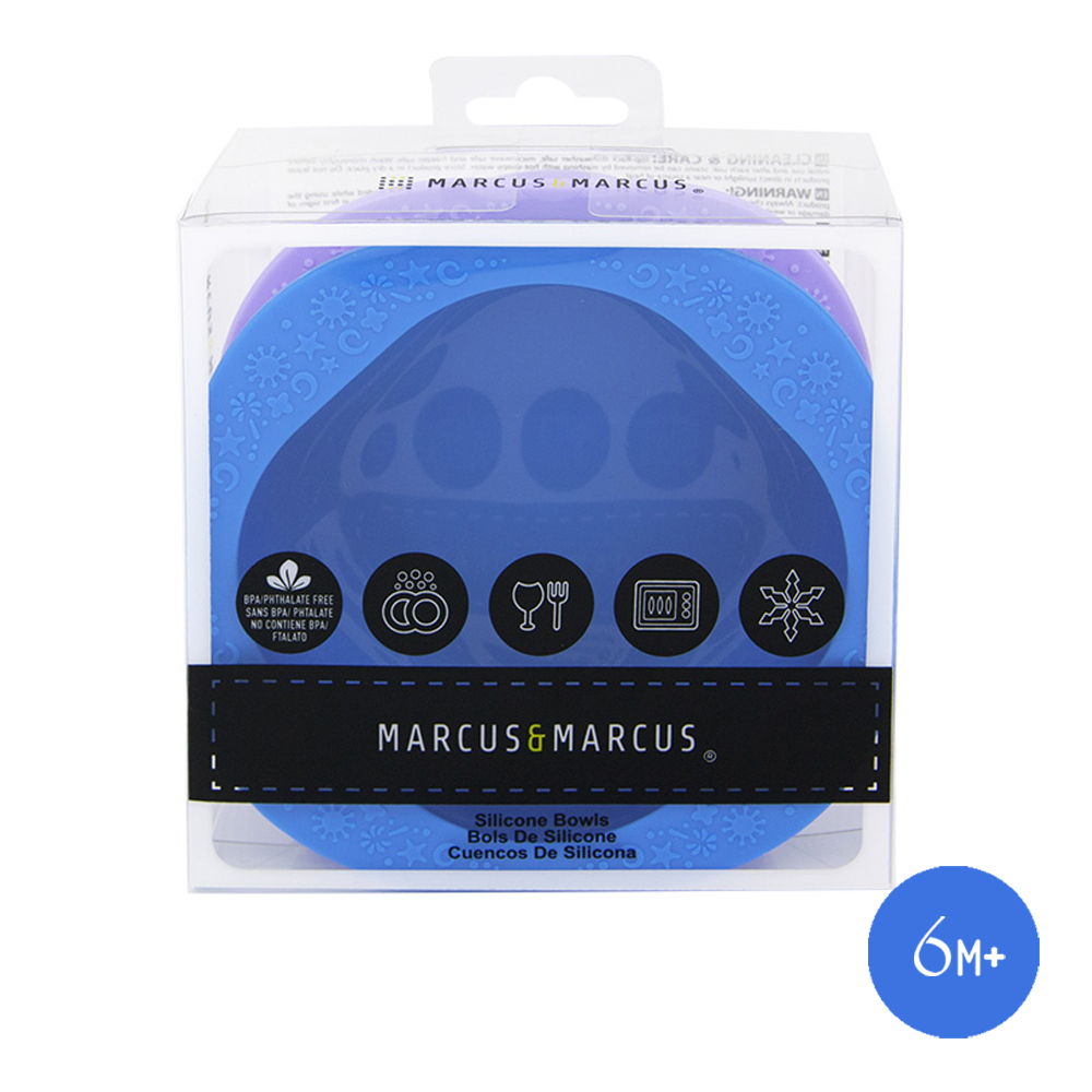 Bát Ăn Dặm Silicon Set 2 Cái  Cho Bé Marcus & Marcus - Willo & Lucas