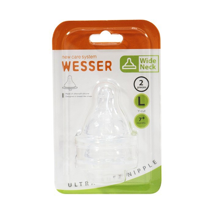 Wesser núm vú/ti cổ rộng size s/m/l vỉ 2 cái