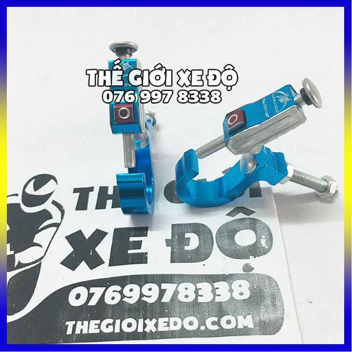 Cặp móc treo đồ xe máy nhôm bấm đủ màu