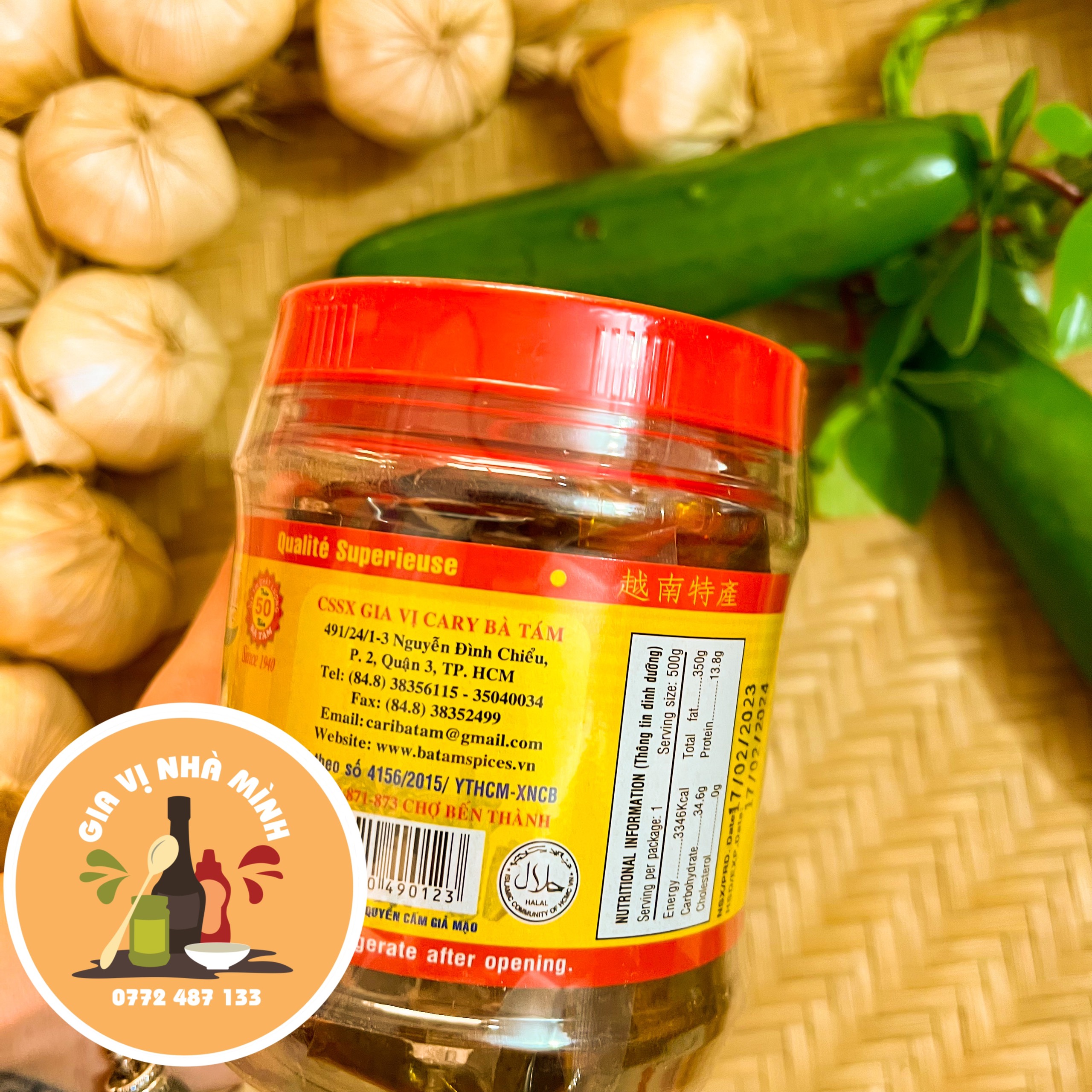 CÀ RY NỊ HIỆU BÀ TÁM - HỦ 500GR