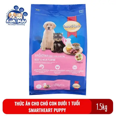 Thức ăn cho chó con dưới 1 tuổi Smartheart Puppy 1.5 kg - Thức ăn Smartheart cho chó con