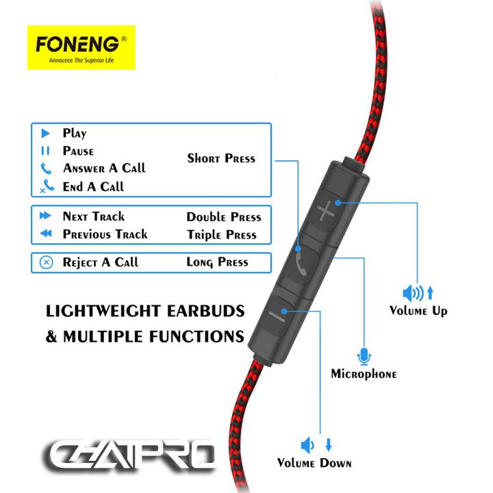 Tai nghe nhét tai có mic Foneng S1