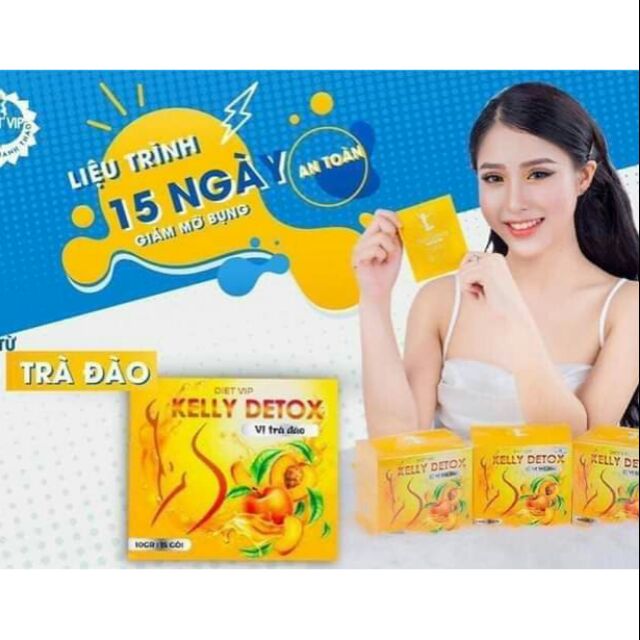 Trà Đào Giảm Cân Kelly Detox