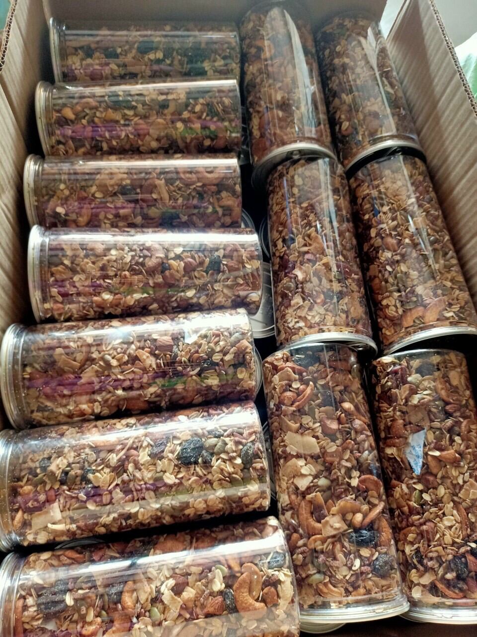Ngũ cốc Granola full hạt (8 loại hạt) 80% hạt  500gr