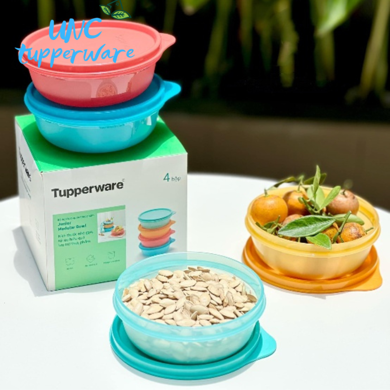 Bộ hộp bảo quản thực phẩm Tupperware Junior Modular Bowl 300ML (4)