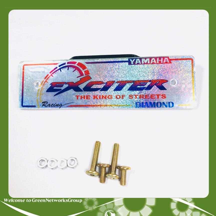 Bảng tên mica trang trí cho xe Exciter Greennetworks
