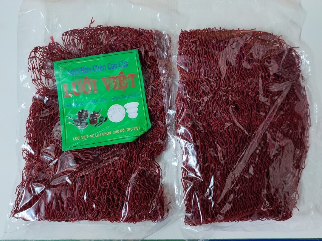 Set 3 miếng cước lưới rửa chén, rửa bát siêu sạch.