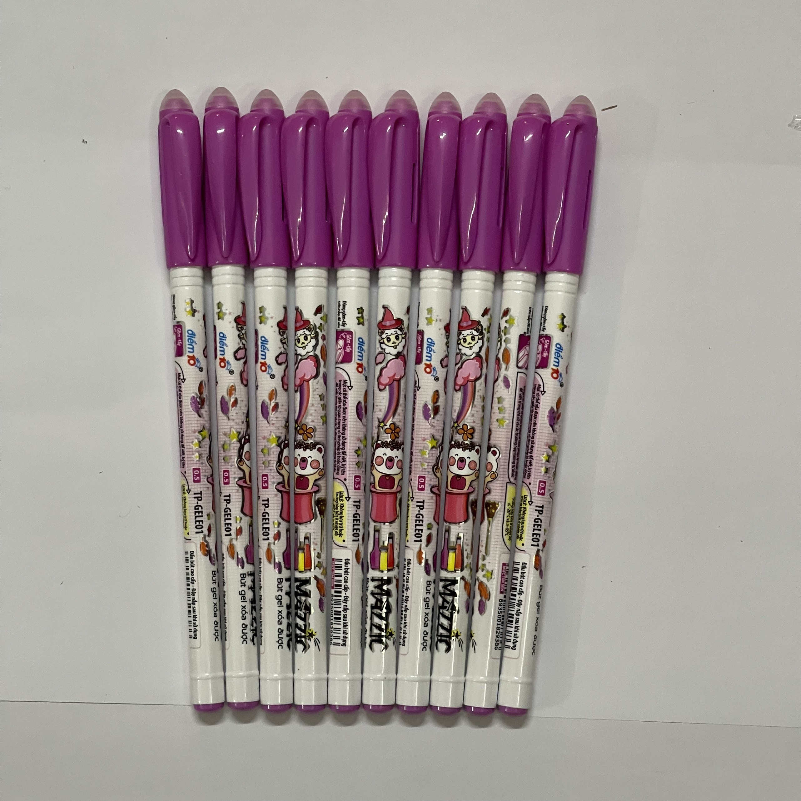 BÚT GEL XOÁ ĐƯỢC MAZZIC (xanh, tím)