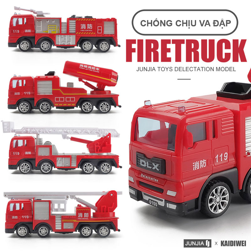 Mô Hình Xe Cứu Hỏa Đồ Chơi Cho Bé