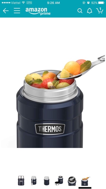 Bình Ủ Cháo + Đựng Thức Ăn Giữ Nhiệt Thermos 470Ml