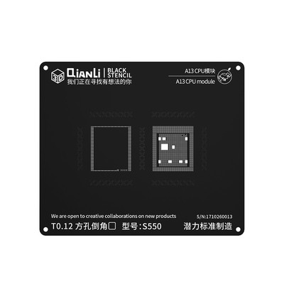 Vỉ làm chân CPU A13 Qianli - Vỉ đen dày 0.12mm