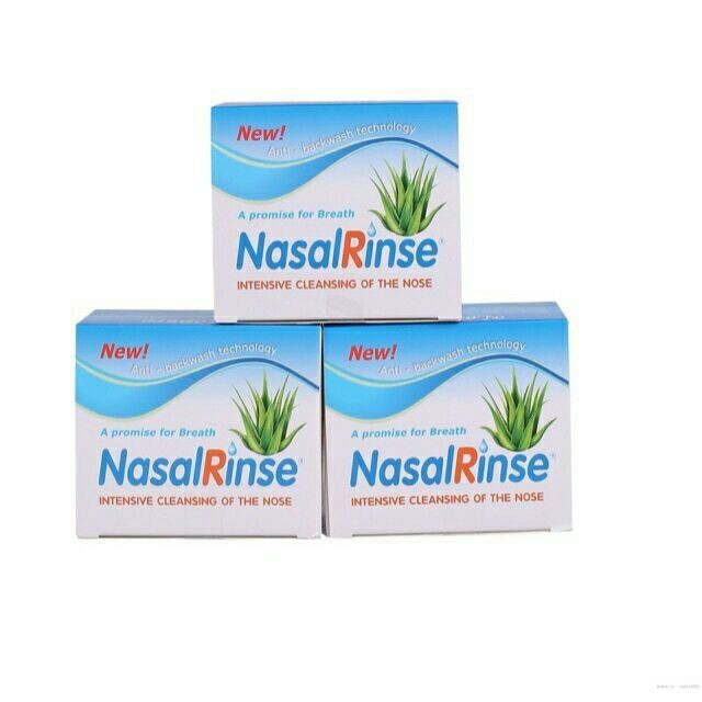 Muối rửa mũi nasal rinse- muối rửa mũi nasal rinse giúp rửa sạch mũi - xoang hộp 25 gói