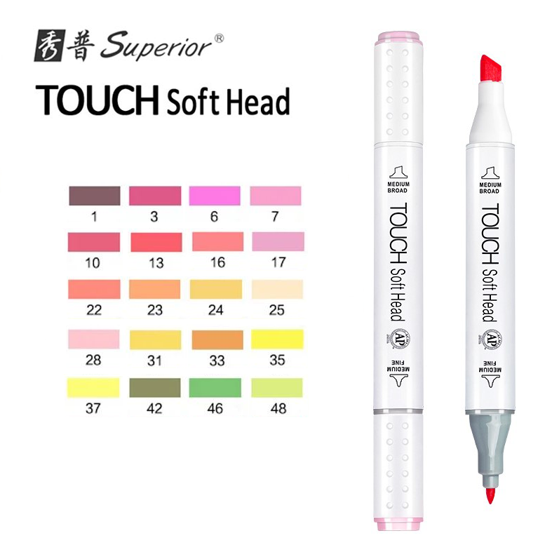Bút Marker Superior Touch soft head ( bán lẻ 1 cây) -Link 1