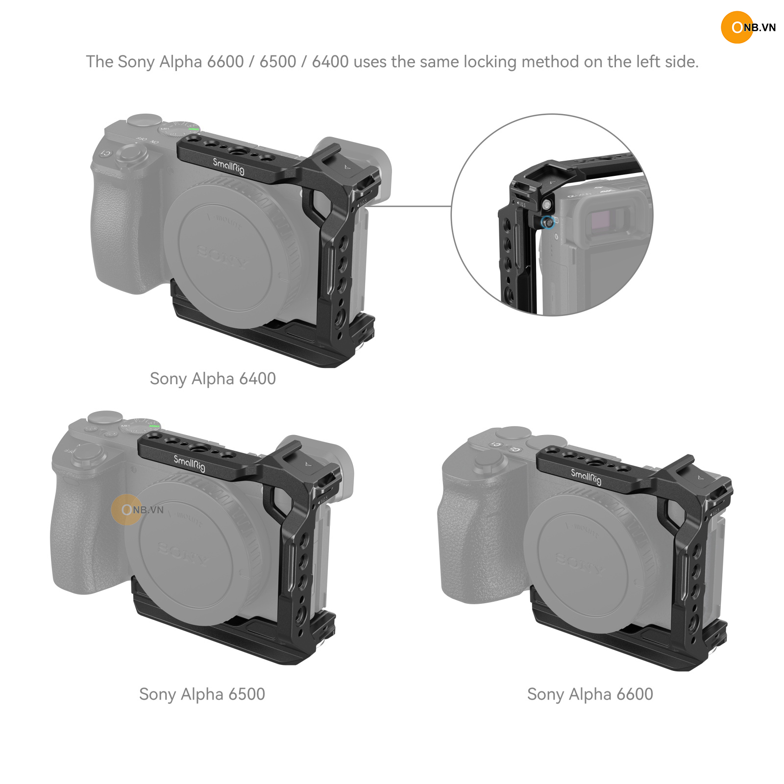 SmallRig Half Cage Sony Alpha a6700 a6600 a6500 a6400 a6300 4337