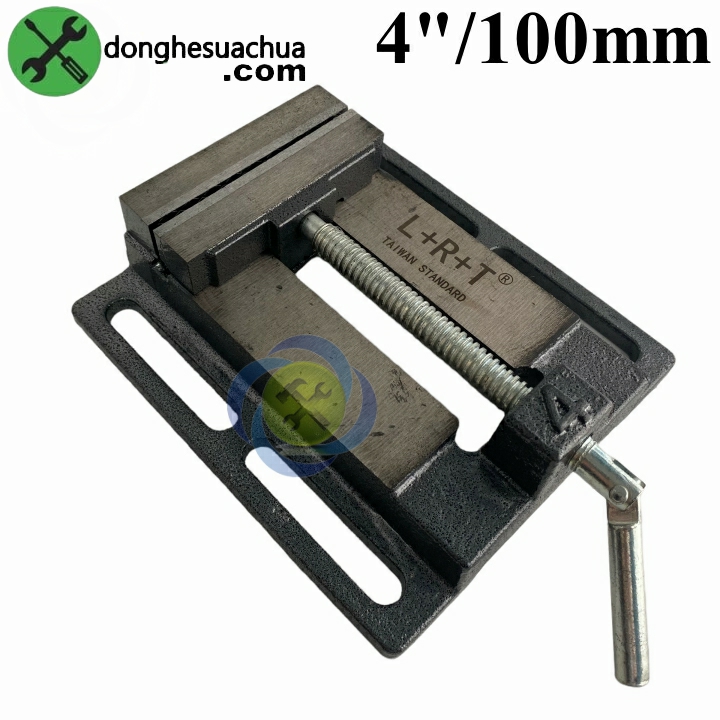Ê tô bàn khoan 4 inch l+r+t hàm kẹp 100mm