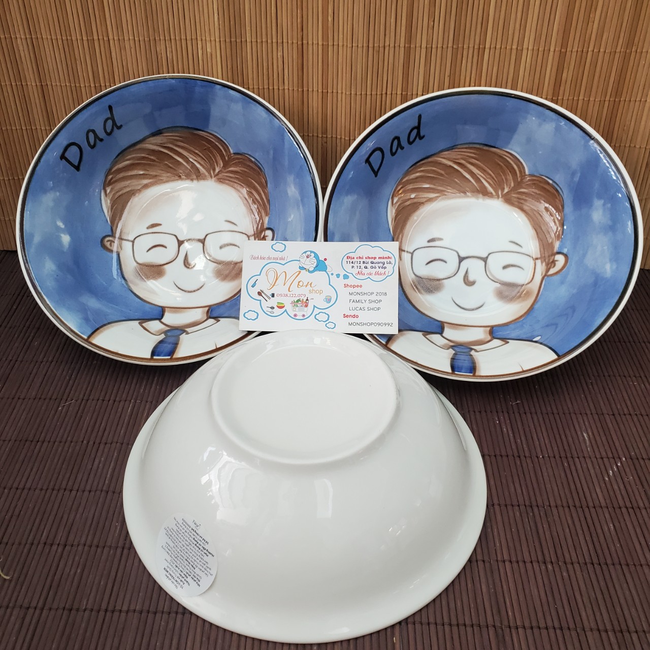 COMBO 2C TÔ TÌNH YÊU 💕 DAD VÀ MOM SIÊU CUTE 😍