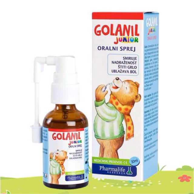 Xịt sát trùng họng ( keo ong ) - GOLANIL JUNIOR.