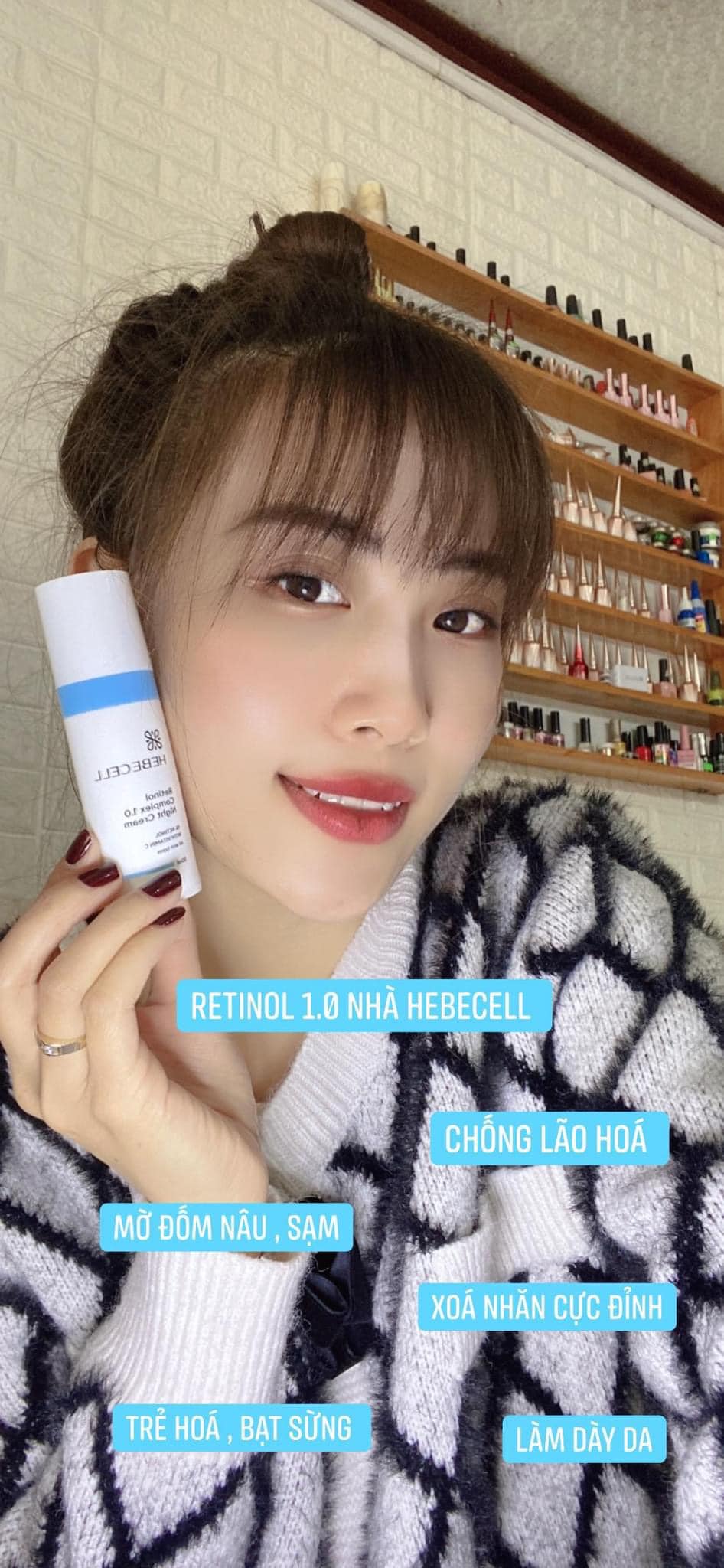Kem dưỡng Hebecell Retinol Complex 1.0 Night Cream