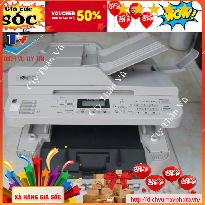Multifunction printer LASER BROTHER MFC -7360 old compact beautiful machine full-featured photocopier scan ADF INECO
