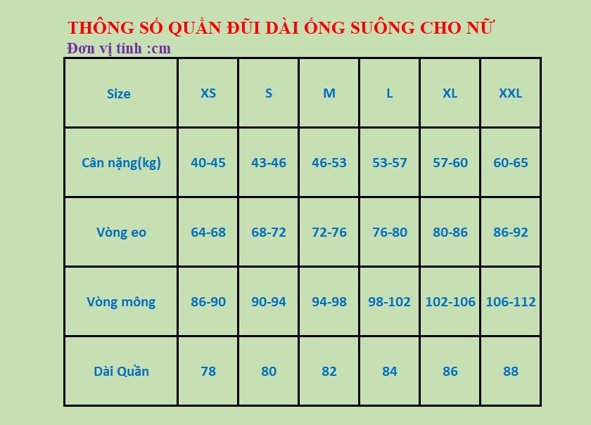 Quần Dài Ống Rộng chất đũi cực xinh.