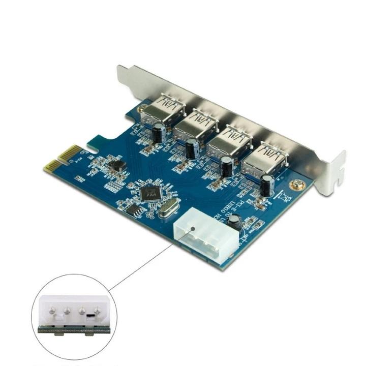 Card chuyển đổi PCI Express to USB 4 cổng 3.0