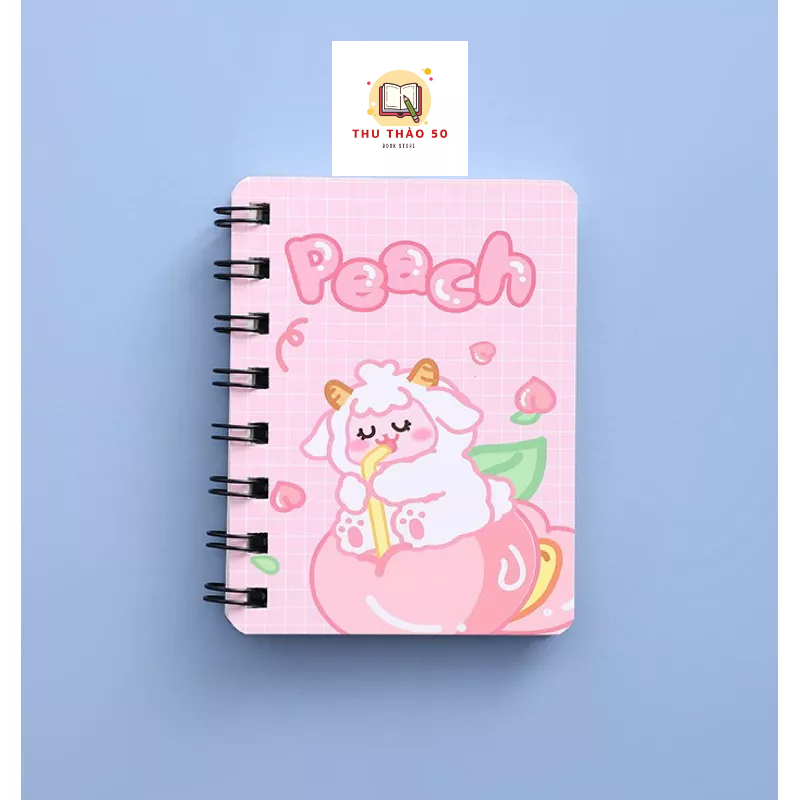 Sổ lò xo A7 cute dễ thương ( ngẫu nhiên): 1 cuốn.