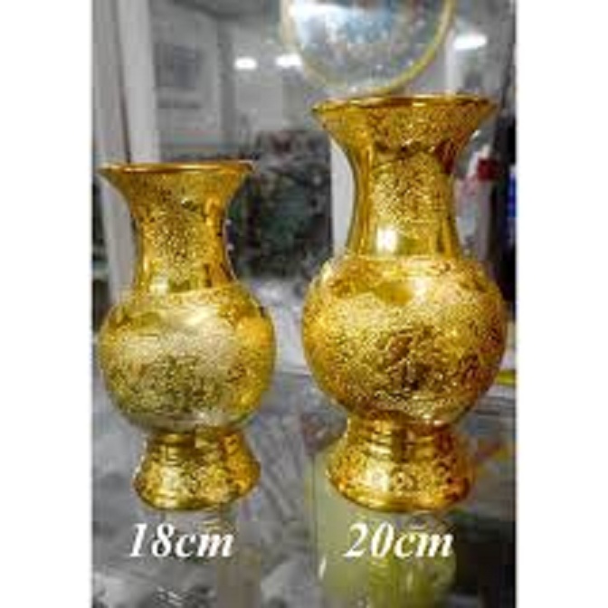 Bình hoa thờ cúng kim sa vàng