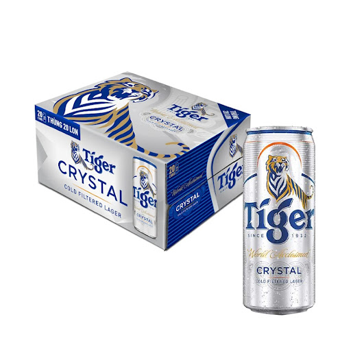 Thùng 20 lon bia Tiger Bạc 330ml