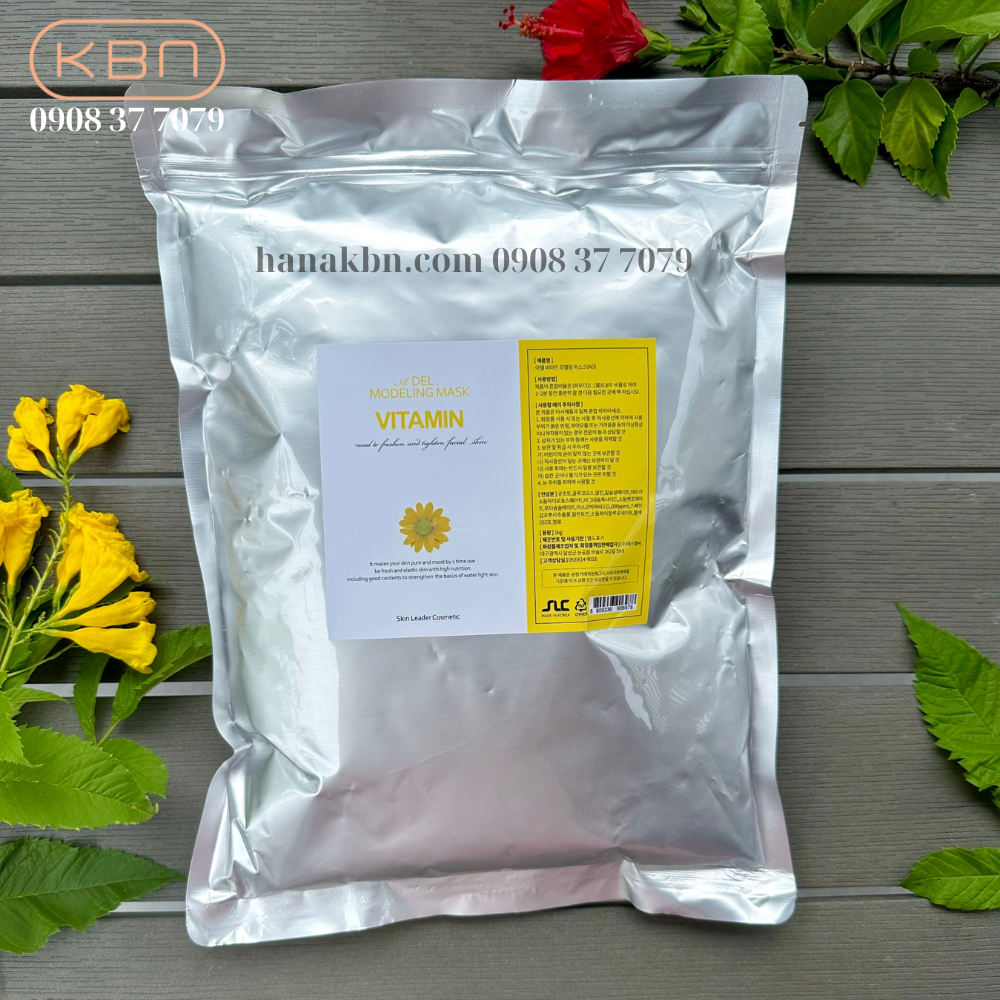 [KHUYẾN MÃI] Bột Mặt Nạ Dẻo Vitamin C Mờ Thâm Mờ Sắc Tố Dưỡng Trắng ADEL Hàn Quốc 1kg