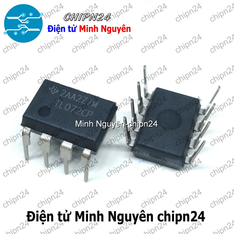 [1 con] (DT) IC TL072 DIP-8 Hàng Tốt (TL072CP 072) - HH004720