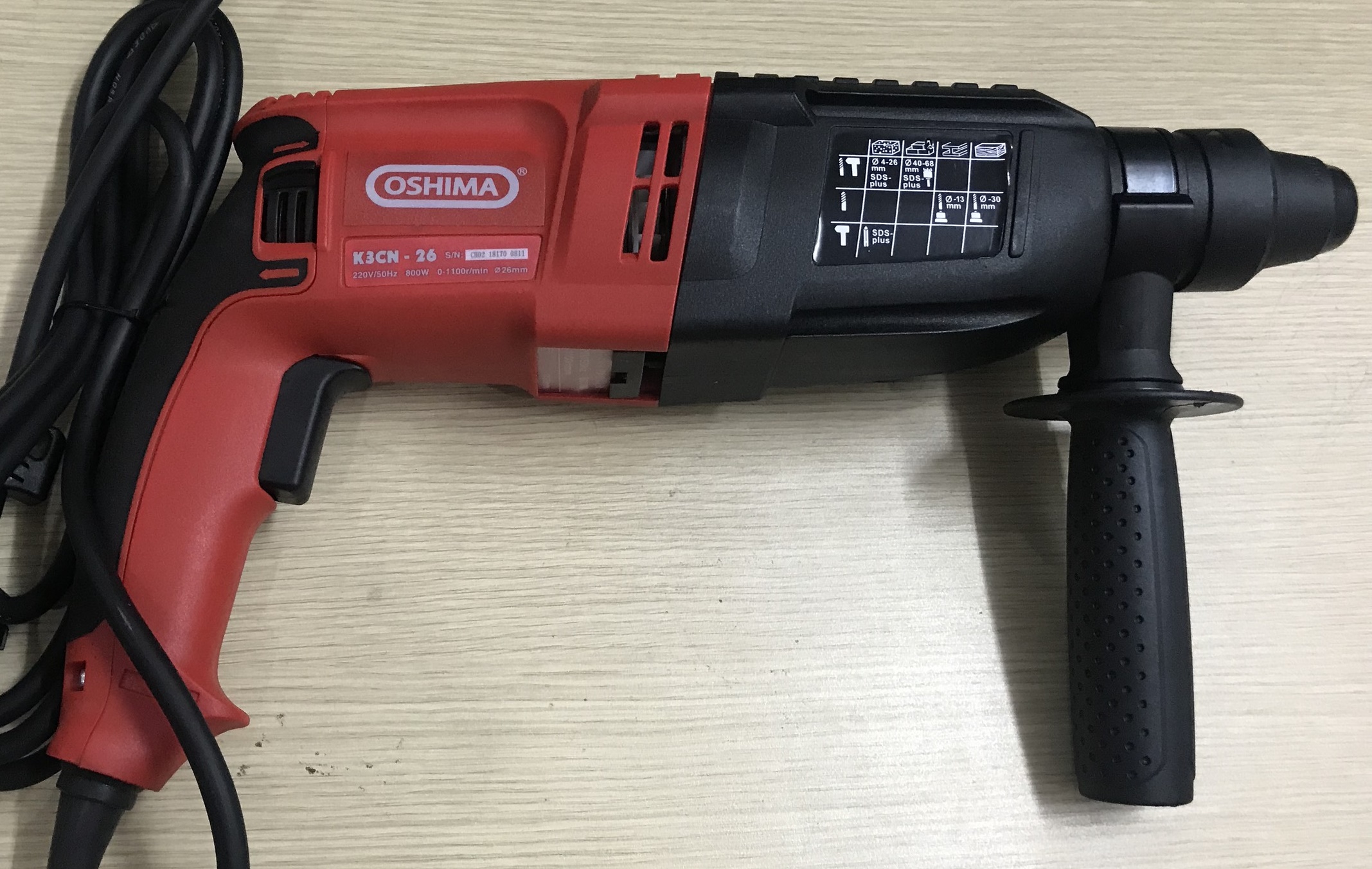 Khoan đục 3 chức năng Oshima K3CN26