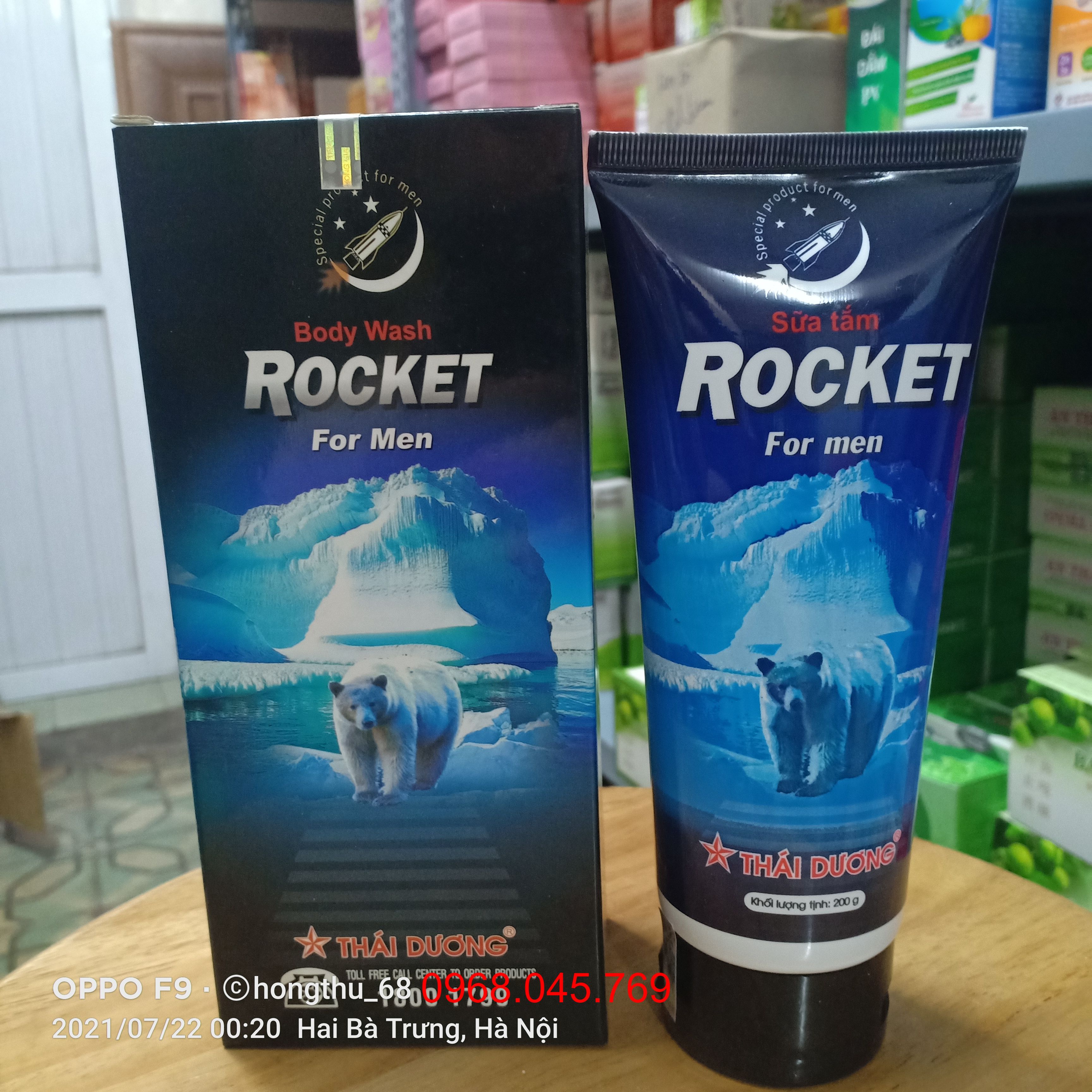 SỮA TẮM ROCKET FOR MEN - Hộp 200g