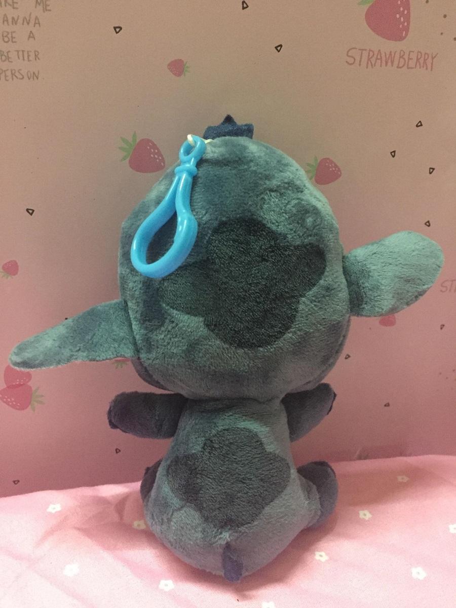 Móc khóa gấu bông Stitch màu xanh đen