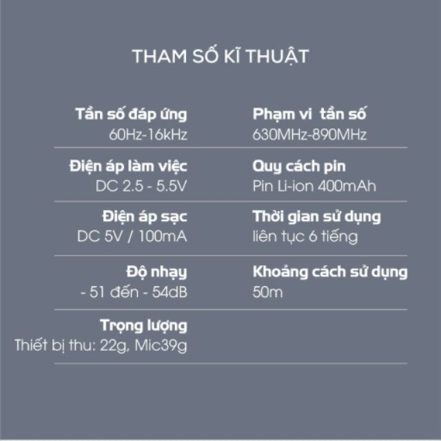 [HCM]Micro Không Dây Deo Tai Takstar HM-200W {100% Chinh Hang}