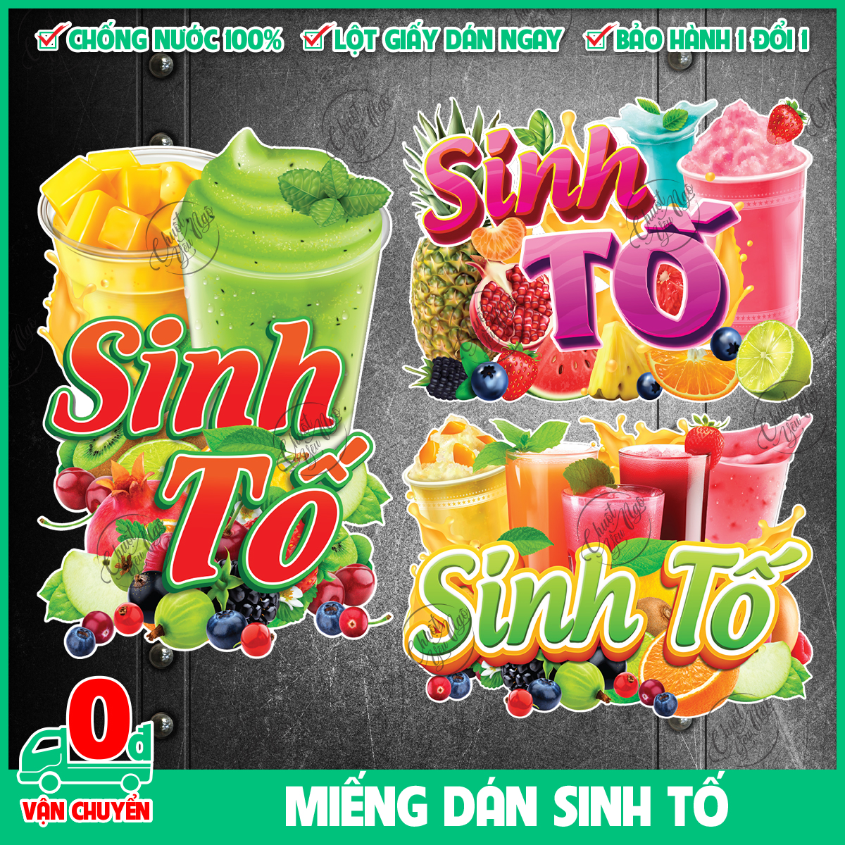 Wall sticker fruit smoothie
