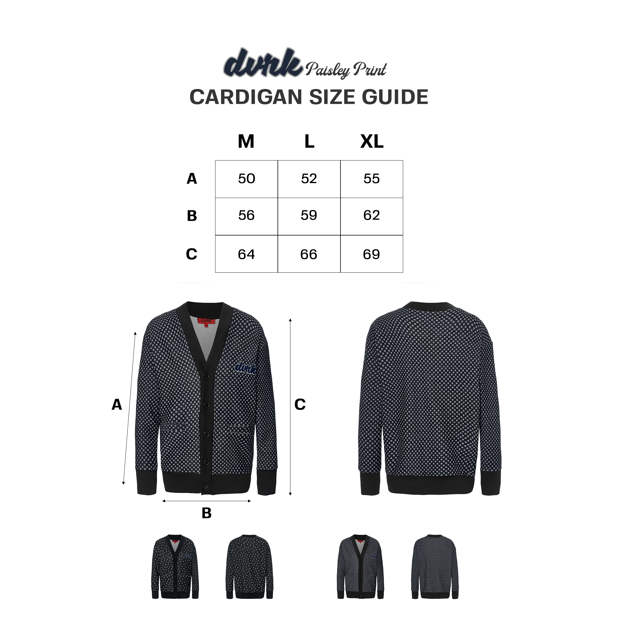 DVRK - ÁO CARDIGAN HỌA TIẾT CHẤM BI - DVRK - 21SS