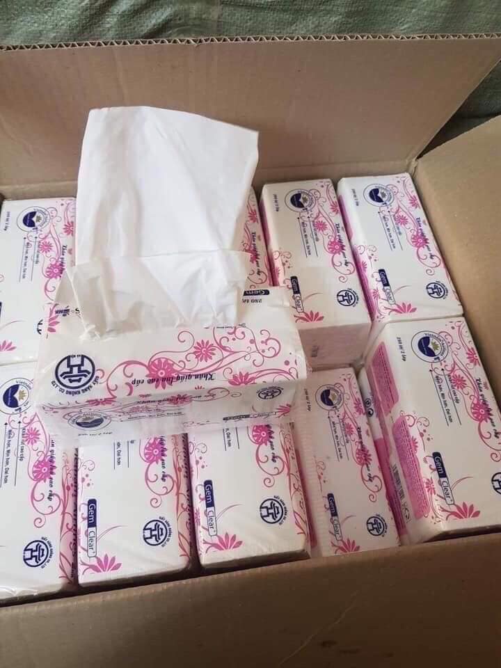 Giấy ăn lụa cao cấp - khăn giấy rút lụa 1 gói 300 tờ,mềm,mịn,dẻo dai