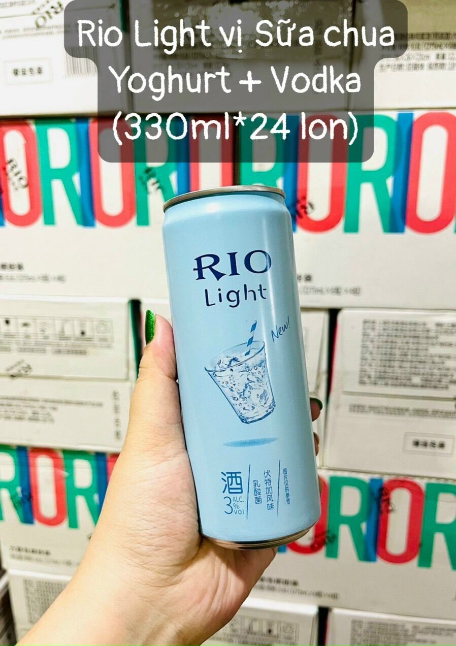 Lon nước cocktail trái cây lên men Rio Light/ Rio lon 330ml 10 vị