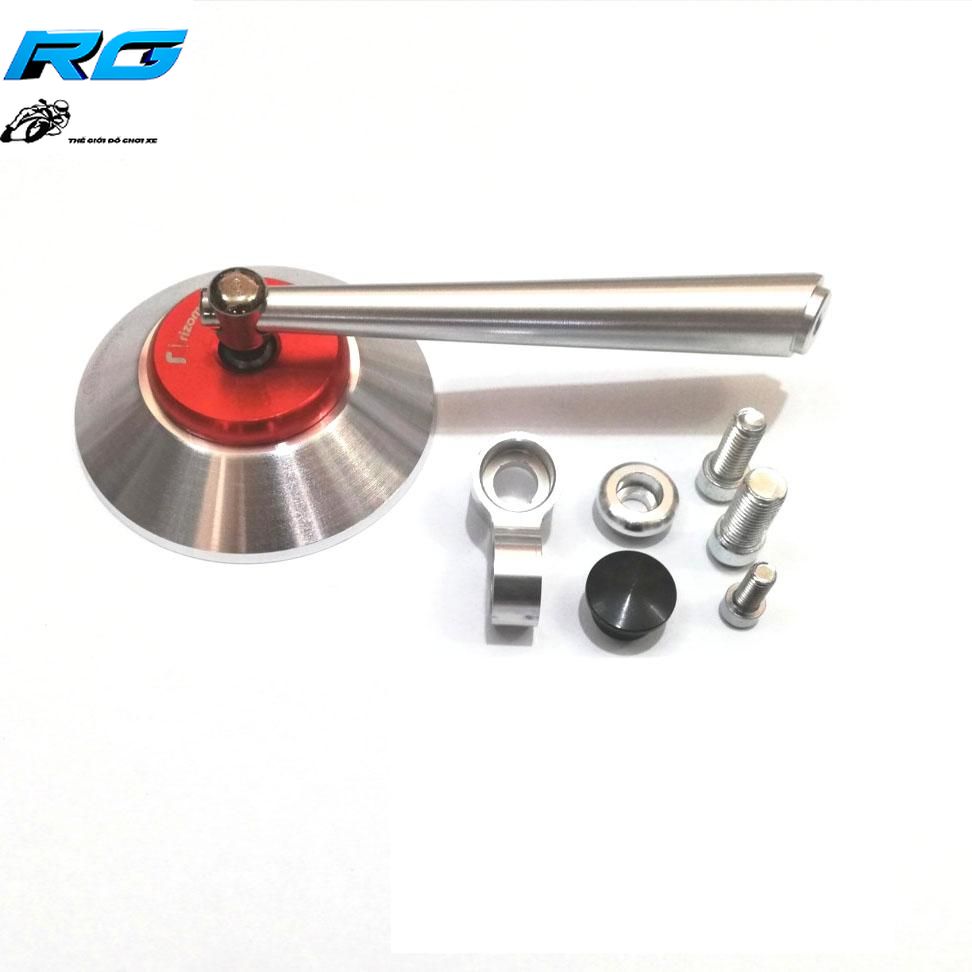 [HCM]Gương chiếu hậu xe máy Tròn Rizoma màu bạc - 1 cái
