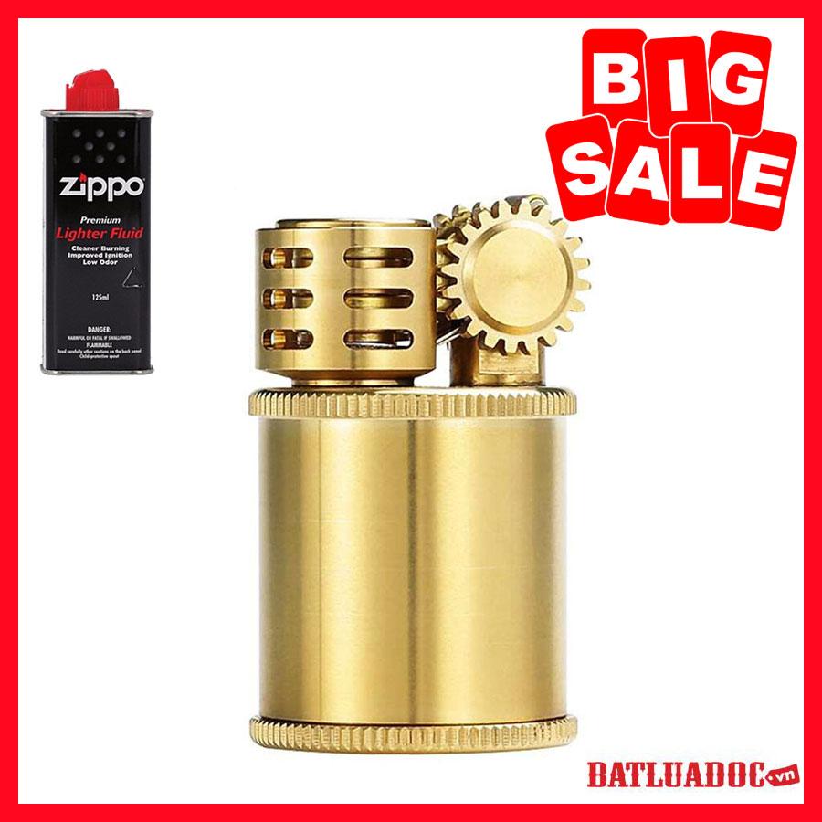 {SALE SỐC} Combo Hột Quẹt Bật Lửa Dùng Xăng Đá Mini Z583 Có Buồng Chắn Gió Cực Tốt + Tặng Bình Xăng Chuyên Dụng Cho Bật Lửa Xăng Đá