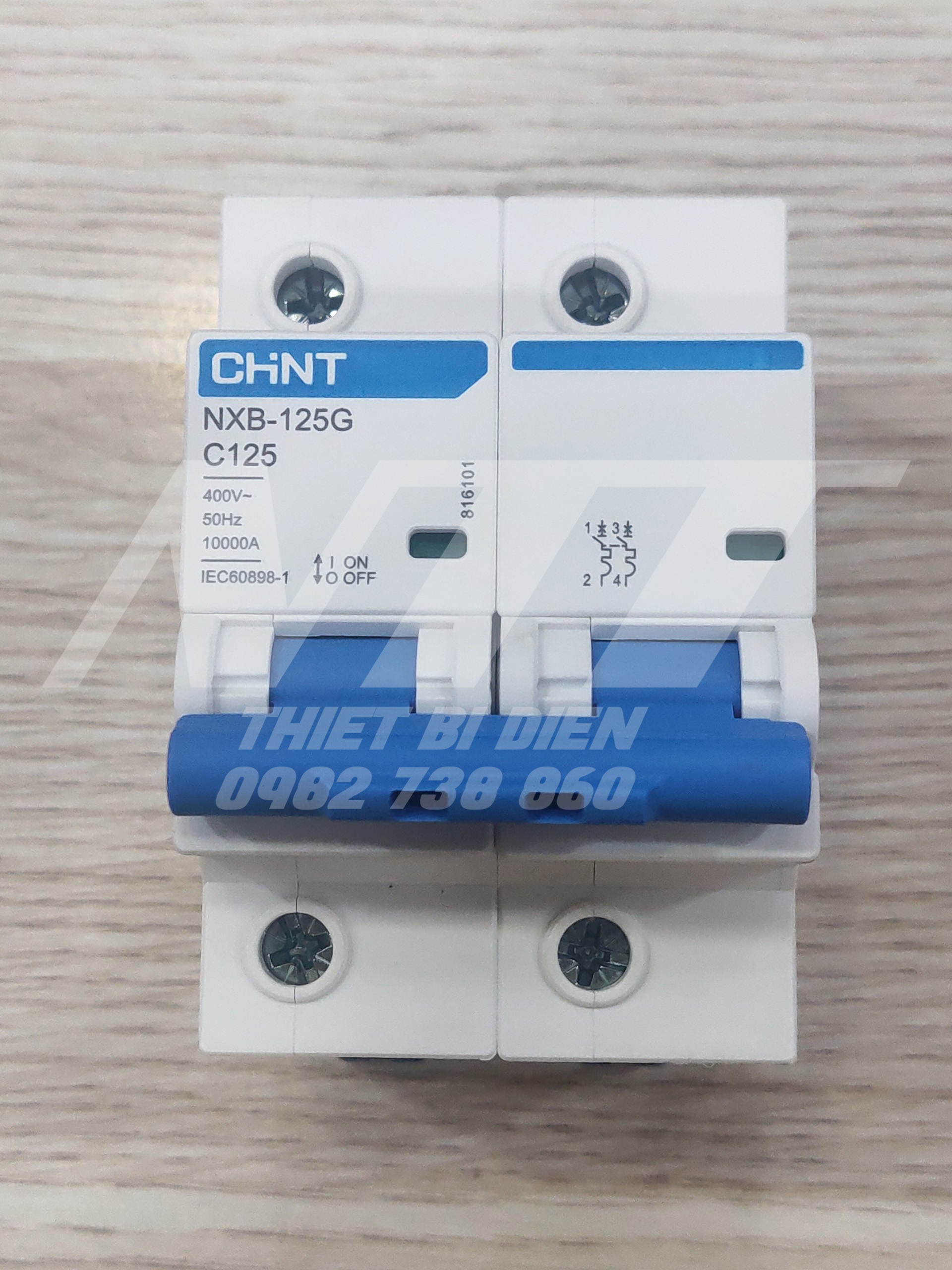 MCB 2 pha 80A~125A NXB-125G Chint