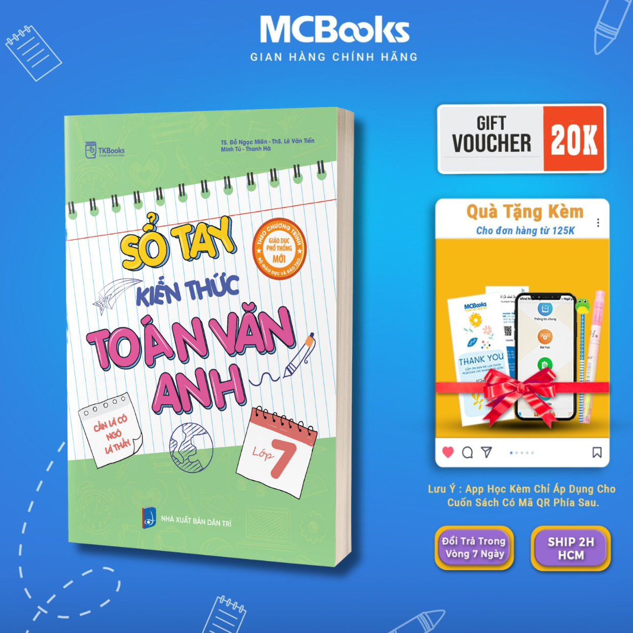 The book-book of math-Van-English knowledge of Grade 7 under the Ministry of Education's program